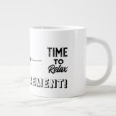 定年マグ、ギフトリラックス時間 ジャンボコーヒーマグカップ (右)