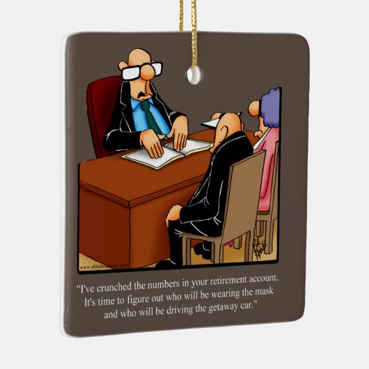 定年ユーモアセラミックオーナメントギフト セラミックオーナメント (右)