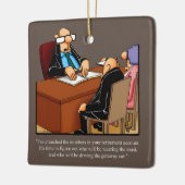 定年ユーモアセラミックオーナメントギフト セラミックオーナメント (左)