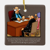 定年ユーモアセラミックオーナメントギフト セラミックオーナメント (正面)