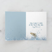 定年リタイアの釣り竿と魚 カード (内部)