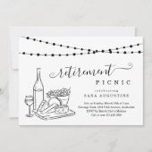 定年ワインテイスティングとチーズピクニックパーティー 招待状 (正面)