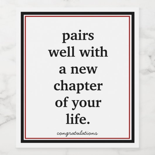 定年ワインラベル ワインラベル (シングルラベル)