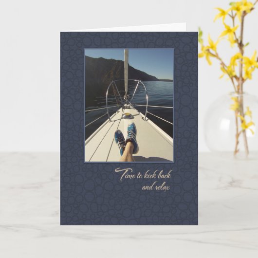 定年帆走券 カード (黄色い花)