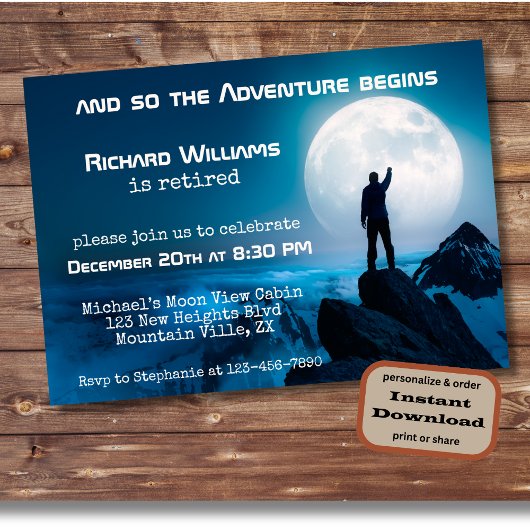 定年後のハイキング 次の冒険は月へ 招待状