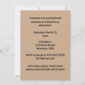 定年後はとてつもなく大きなものになるだろう 招待状 (裏面)