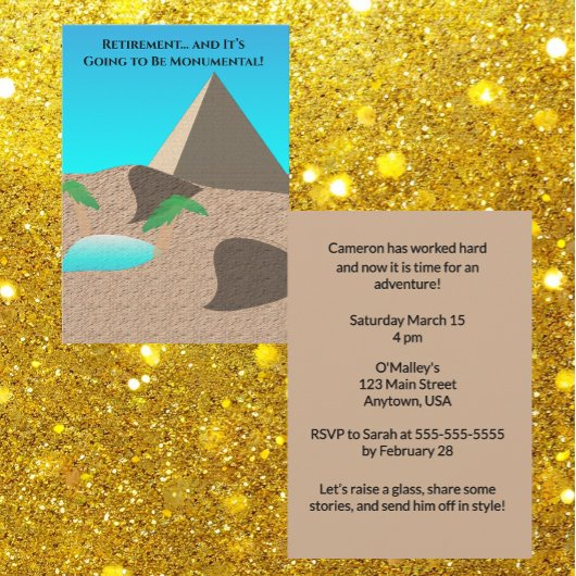 定年後はとてつもなく大きなものになるだろう 招待状