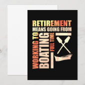 定年後はボートから仕事へ 招待状 (正面/裏面)