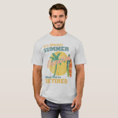定年後は常に夏休み Tシャツ (正面フル)