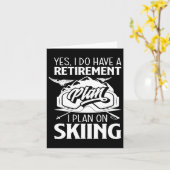 定年後スキー生活 定年スキー 年金生活者スキー カード (黄色い花)