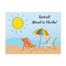 定年後 フロリダのビーチシーン 新しい住所