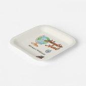 定年旅行の冒険が地球を待つ ペーパープレート (傾斜あり)