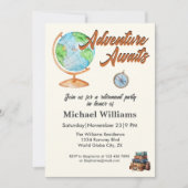 定年旅行の冒険が地球を待つ 招待状 (正面)