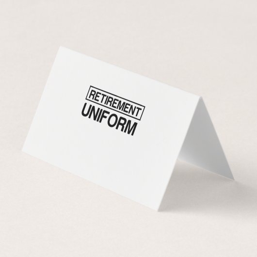 定年服 名刺 (正面)