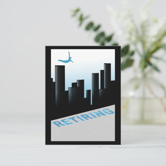 定年生活に飛び込む ポストカード (スタンド正面)