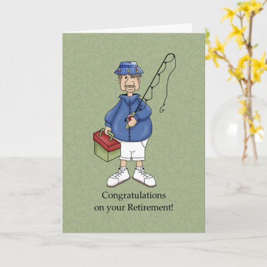 定年男性 カード (黄色い花)