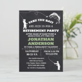 定年祝いフィッシングパーティー 招待状 (スタンド正面)
