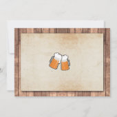 定年祝い 写真 パーティー 乾杯 ビール パブ 招待状 (裏面)