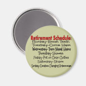 「定年表」おもしろい贈 マグネット (正面/裏面)