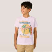 定年退職したらいつだって夏休み Tシャツ (正面フル)