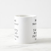 定年退職した数学教師のための「人生全て捧げた」コーヒーマグ コーヒーマグカップ (中央)