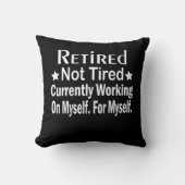 定年退職しても元気 Funny Retirement  クッション (正面)