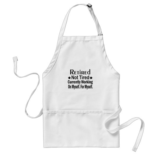 定年退職しても元気 Funny Retirement スタンダードエプロン (正面)