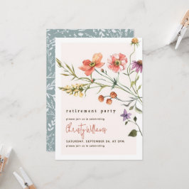 定年退職のお祝い ガーデンパーティー サマーセレモニー 招待状