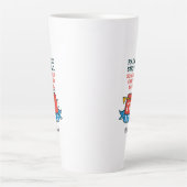 定年退職の郵便配達員 オリジナル郵便配達員退職祝い カフェラテマグ (正面)