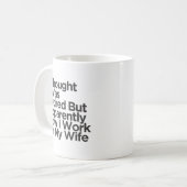 定年退職の面白い夫婦 コーヒーマグカップ (正面左)