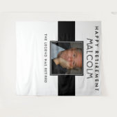 定年退職パーティー背景バナー タペストリー (正面(横))