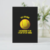 定年退職後のテニスボールおもしろいスポーツをテニスする サンキューカード (スタンド正面)