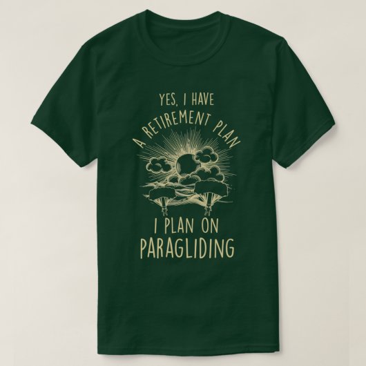 定年退職計画 Tシャツ (デザイン正面)