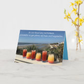 定年退職 カード (黄色い花)