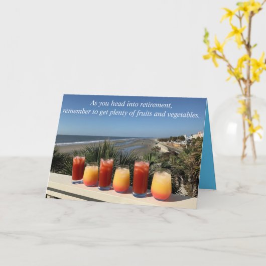 定年退職 カード (黄色い花)