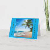 **定年退職** 「耐用年数」の楽しむおめでとう カード (正面)