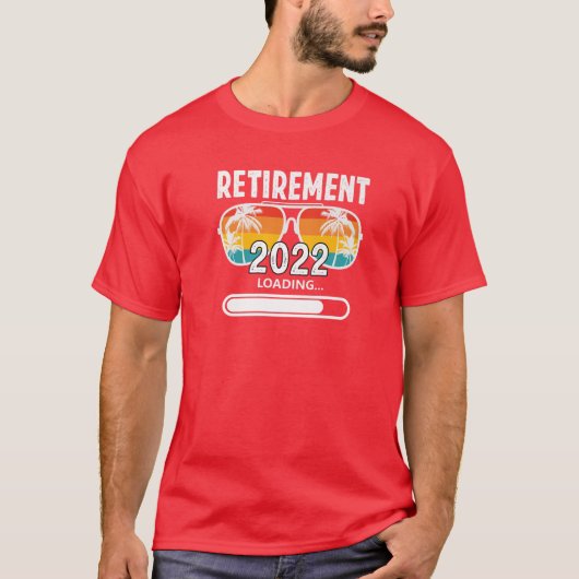 定年2022荷積みヴィンテージレトロサングラス Tシャツ (正面)