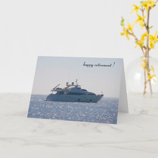 定年 カード (黄色い花)