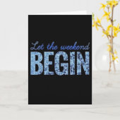 **定年 – 連休!** カード (黄色い花)