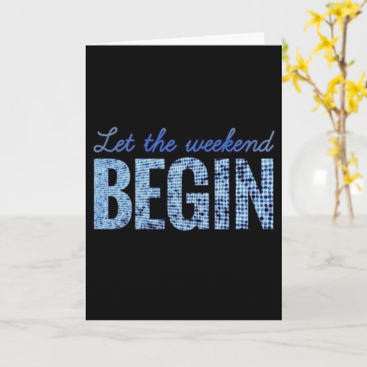 **定年 – 連休!** カード (黄色い花)