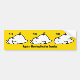 定朝ルーチンエクササイズ バンパーステッカー