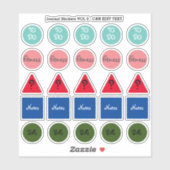 定期イベント仕訳帳プランナー日記カスタム文字3 シール (シート)