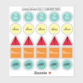 定期イベント仕訳帳プランナー日記カスタム文字 シール (シート)