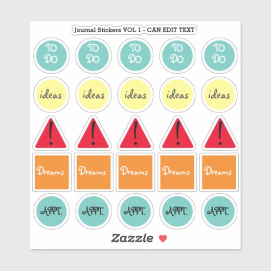 定期イベント仕訳帳プランナー日記カスタム文字 シール (シート)