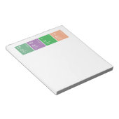 定期カラフル表科学先生 ノートパッド (アングル)