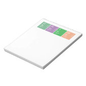 定期カラフル表科学先生 ノートパッド (回転)