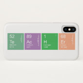 定期カラフル表科学先生 Case-Mate iPhoneケース (裏面(横))