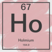 定期テーブルシール – ホルミウム シール (正面)