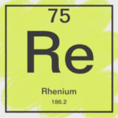 定期テーブルシール – Rhenium シール (正面)