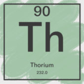 定期テーブルシール – Thorium シール (正面)